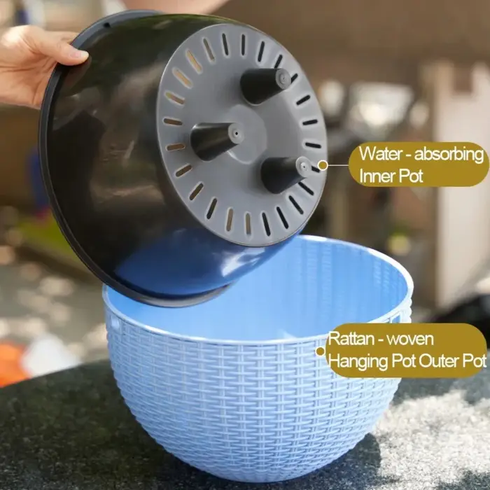 1 pièce de support de plante suspendu en macramé pour pots de fleurs et jardinières