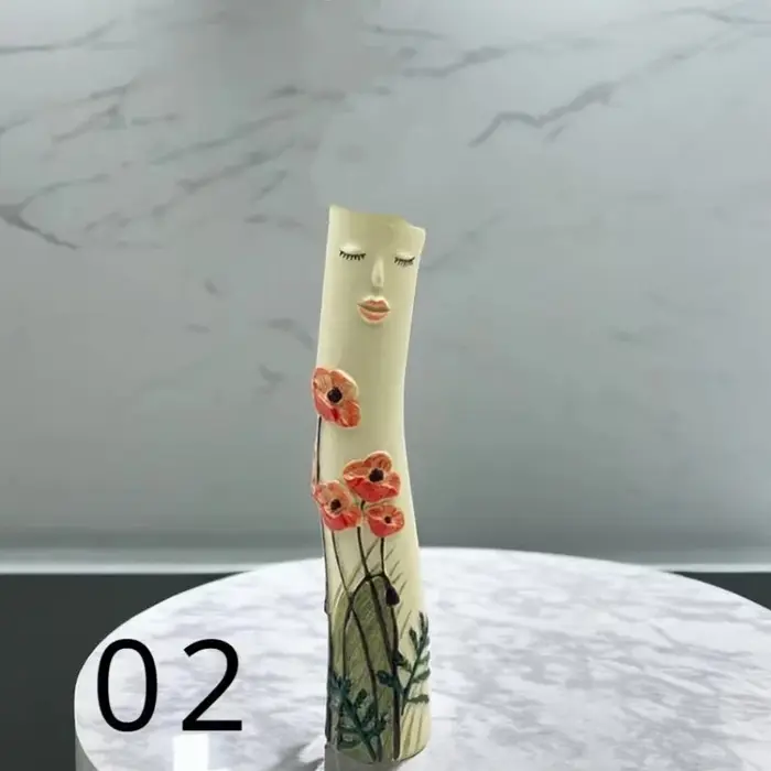 1 pièces beau élégant dames corps Vase fleur sèche Bouquet Vases femmes