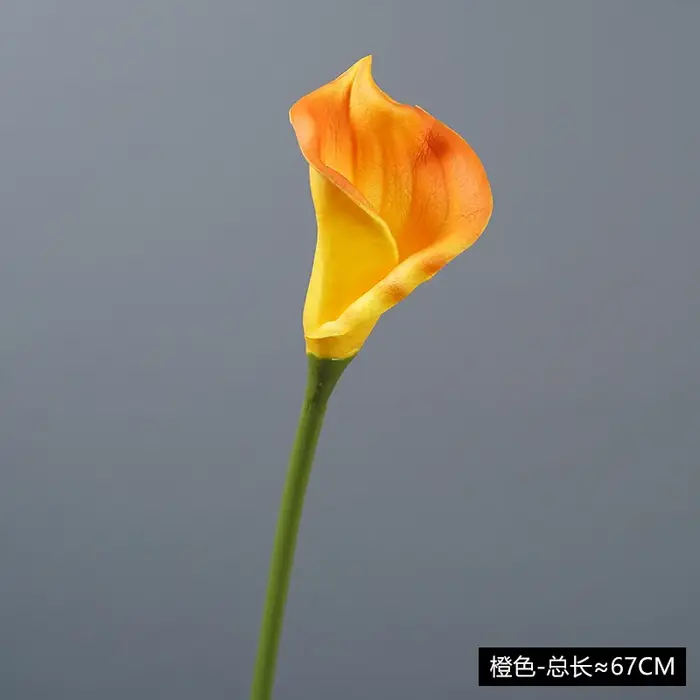 Lot de 7 grandes fleurs artificielles de calla en PU, décoration d'intérieur, fleurs de calla à longue tige, arrangement floral pour mariage, bouquet de fête