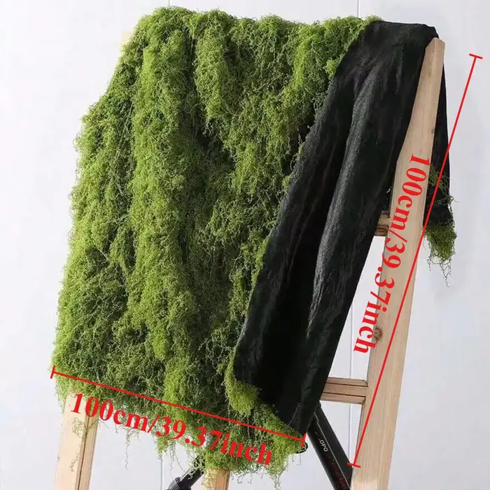 1*1m fausse mousse bricolage artisanat herbe mousse artificielle fausse mousse conservée plantes vertes maison chambre jardin décor paysage fausse herbe