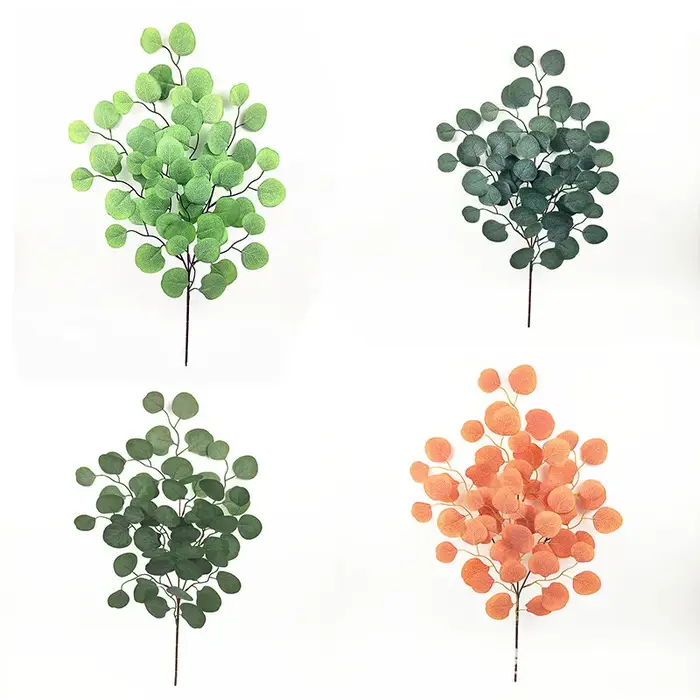 Aloès vert 6 pièces plante de Simulation de mariage feuille d'eucalyptus en soie fausse fleur plantes vertes