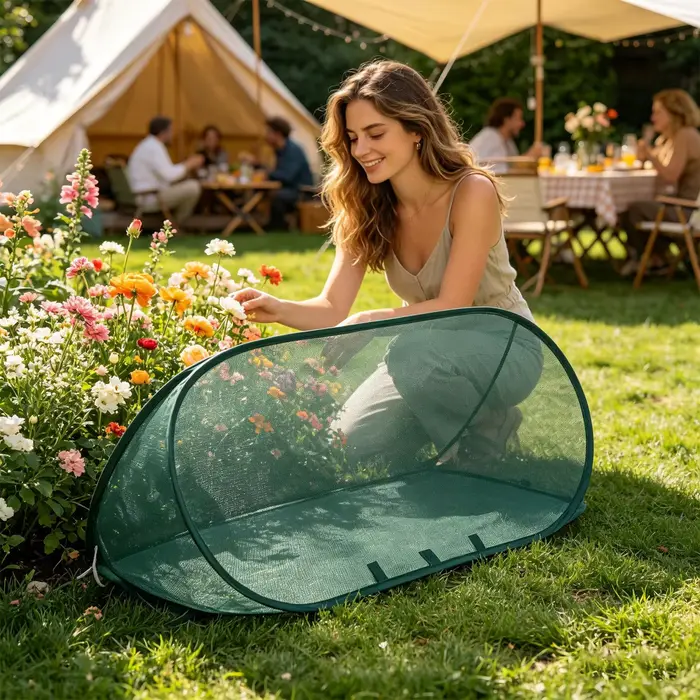 Couverture en filet pour plantes de jardin