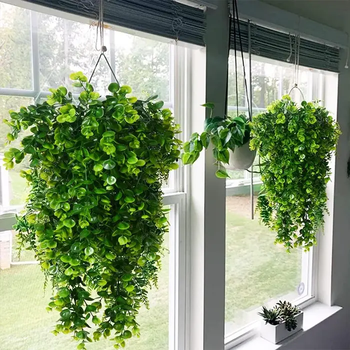 45 maille ventes Chaudes Plantes Artificielles En Plastique fougère Vigne De Noël Couronne De Mariage voûte partie Maison Sill jardin Mur Décor Bricolage Cadeau