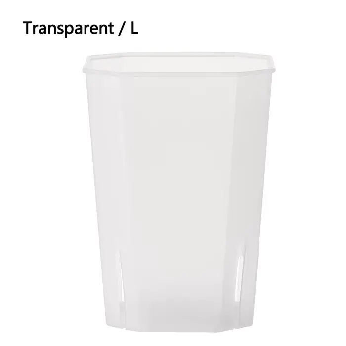Pot de fleur en plastique à trou latéral, pots carrés octogonaux, pots de fleurs succulentes en rési