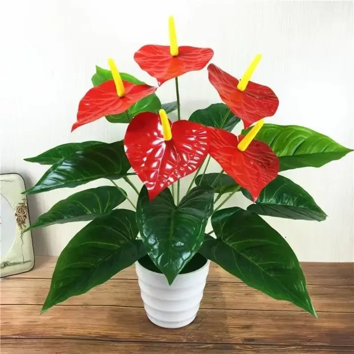 Palme rouge artificielle 35/50CM