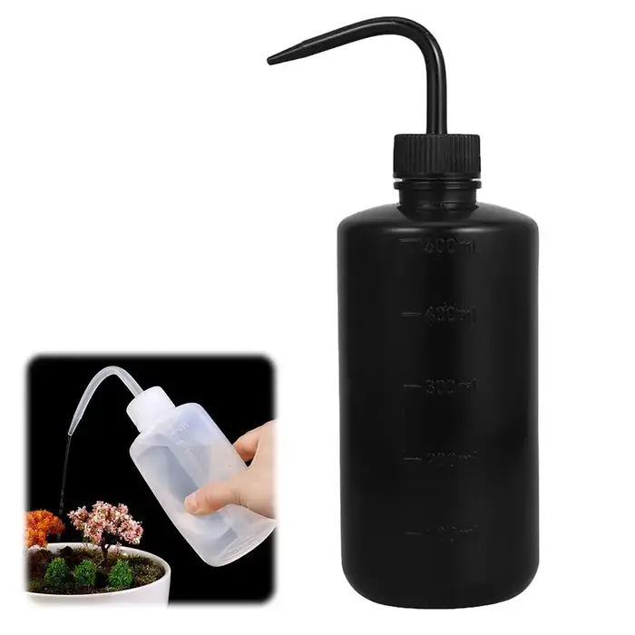 Bouteille souple en plastique de 500 ml pour plantes d'intérieur, extensions de cils, nettoyage de t
