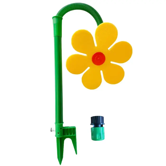 Arroseurs d'eau amusants en forme de tournesol dansant à 360° ° Jouet d'arrosage rotatif et oscillant pour la