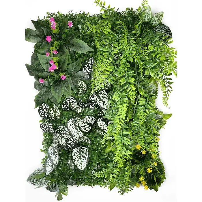 Plantes artificielles 3D 40x60CM, mur de fond de pelouse verte, décoration de plante d'herbe subtrop