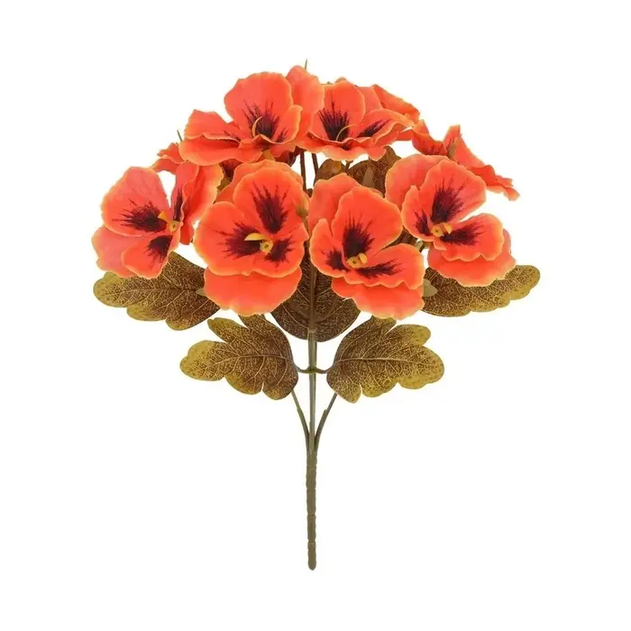 Fleurs de primula artificielles de 32 cm, réutilisables, ne se décolorent pas, bouquet de fausses fl