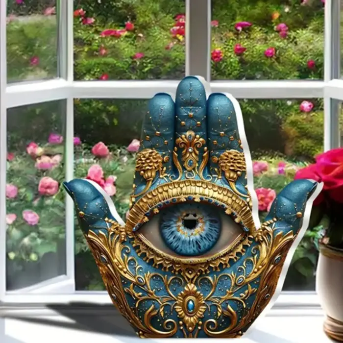 Sculpture Unique de paume du mauvais œil
