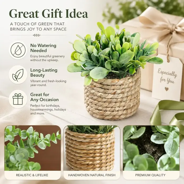 Mini plantes artificielles en pot