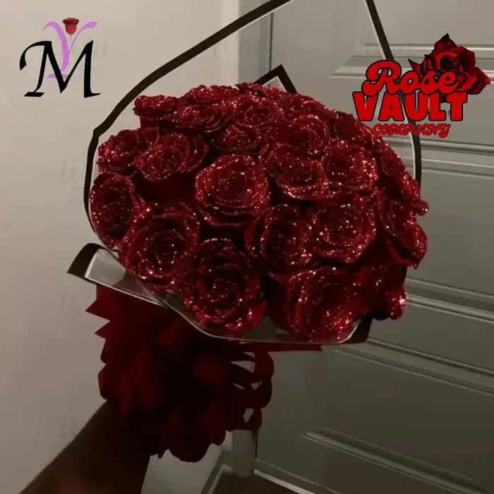 Bouquet artificiel scintillant 2026