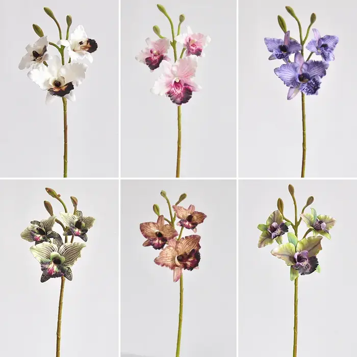 Fleurs d'orchidées Bandai artificielles