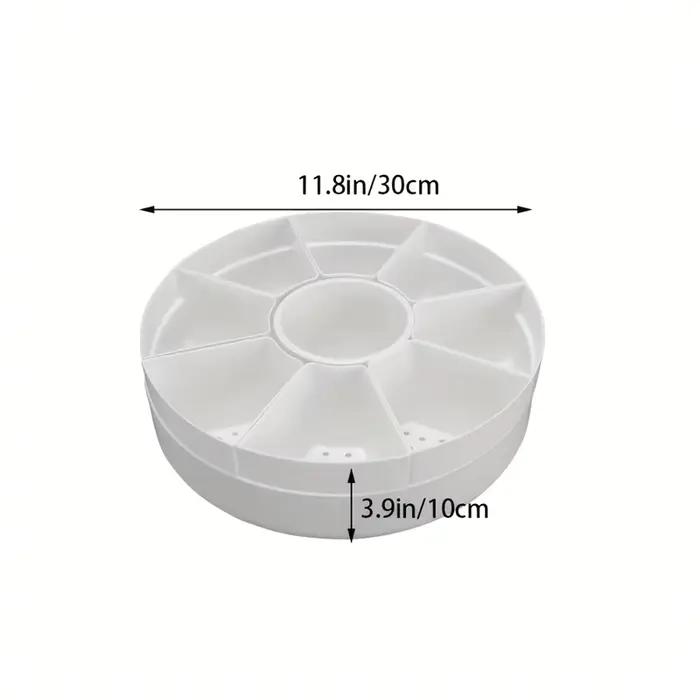 Pots de fleurs rotatifs multiples de forme ovale - Plante en pot pour plantes succulentes blanches - Pot de rangement