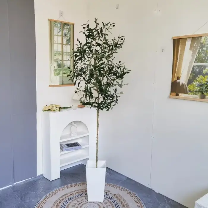 Branche d'olivier artificielle de 120-180 cm sans pot