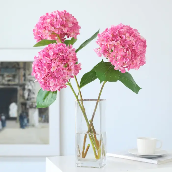 Beaux fleurs artificielles en soie 58cm