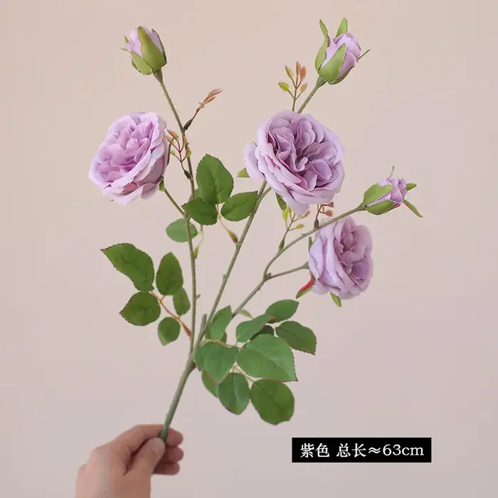 Fausses roses écologiques à longue tige