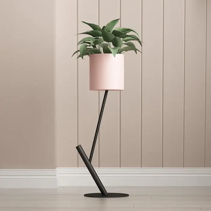 Support de fleurs en fer nordique, support de plantes sur pied, support de verdure d'intérieur créat