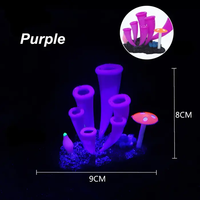 Fausse plante sous-marine en gel de pton pour la décoration d'aquarium, simulation de sites artificiels, ornement de poisson précieux