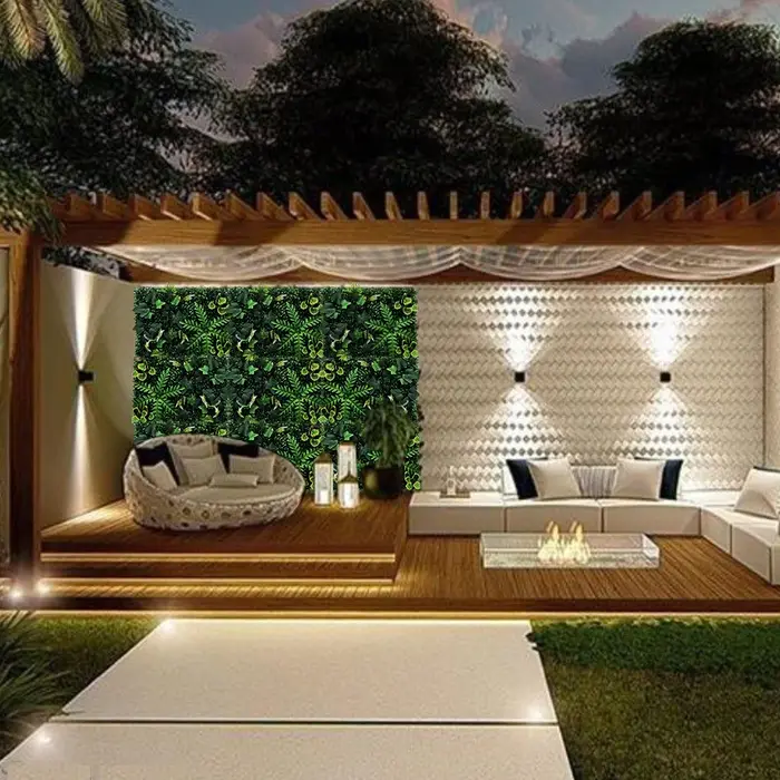 Plante artificielle murale verte 60x40cm