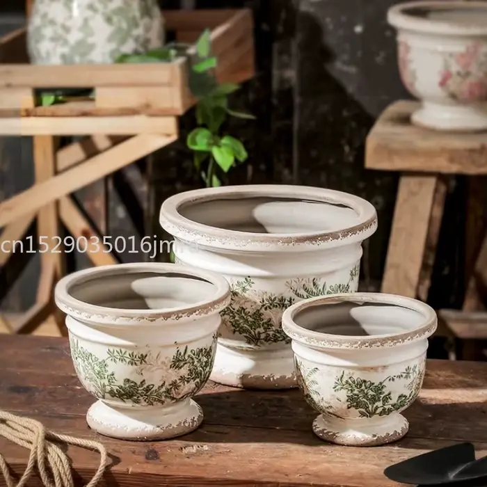 Pot de fleurs en céramique