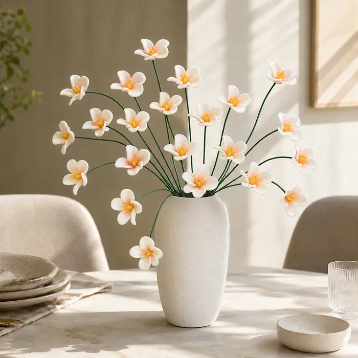 8 fleurs en céramique pour la décoration de la maison
