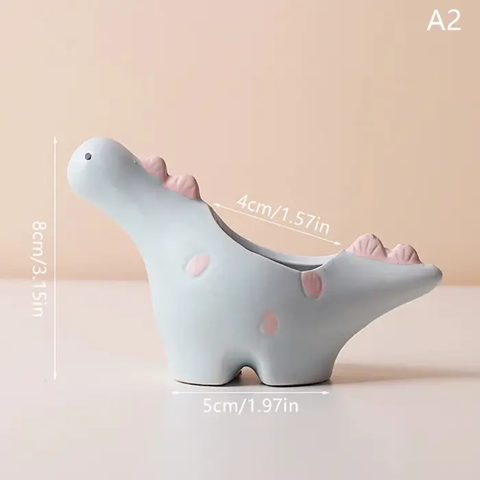 Conteneur de fleurs en céramique en forme d'animal mignon, Pot de fleur de balcon, Pot de jardinière