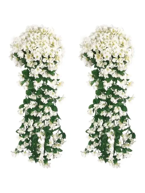 Fleurs artificielles longues roses en guirlande pour décoration murale intérieure, mariage, extérieu