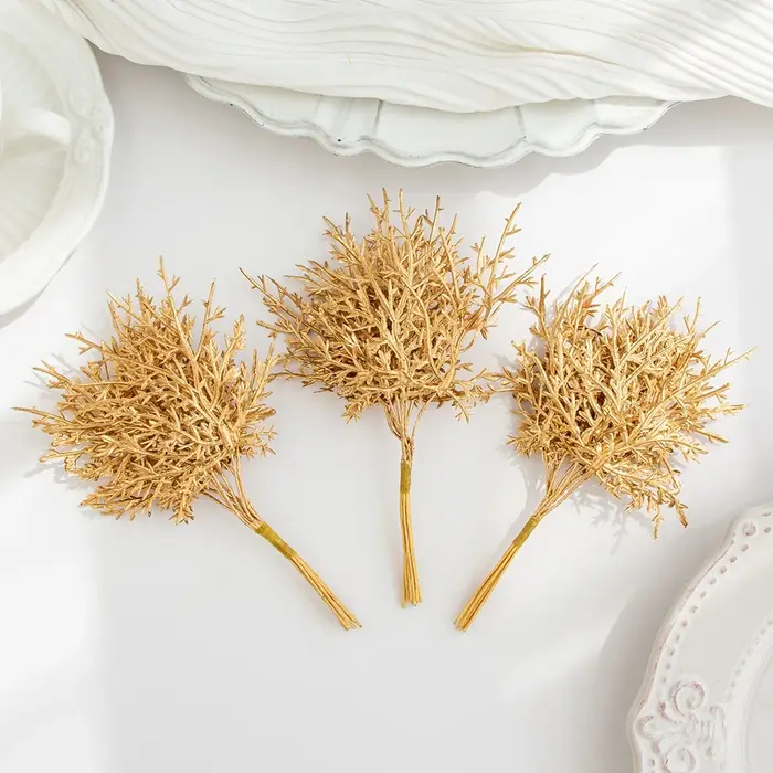 Faux plantes Plantes Artificielles Pas Cher De Noël Feuilles Vase Maison Chambre Décor De Mariage Nuptiale Accessoires Dégagement Bricolage Cadeaux
