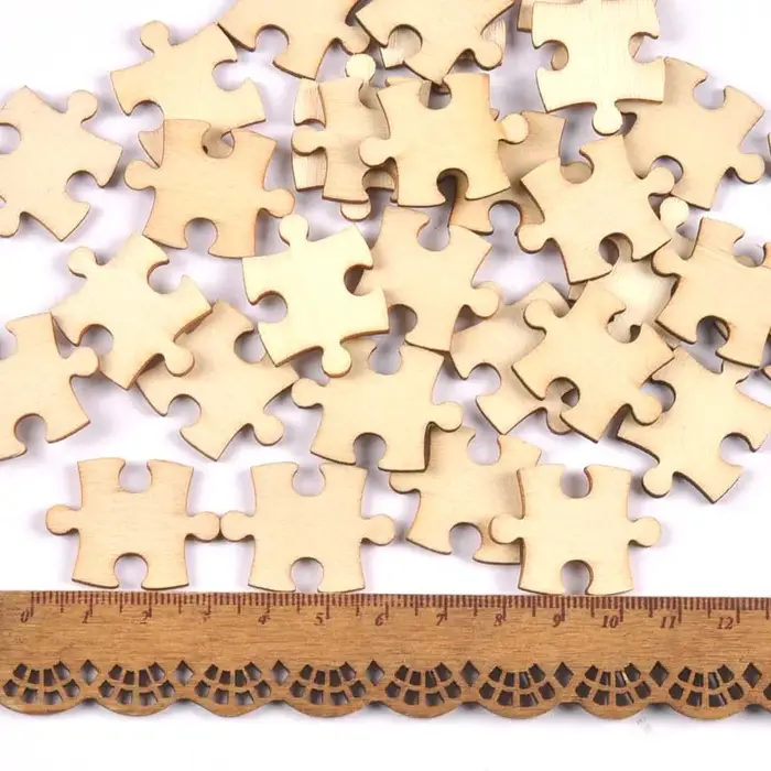Ours fleur maison copeaux de bois naturel Scrapbooking Carft pour la décoration