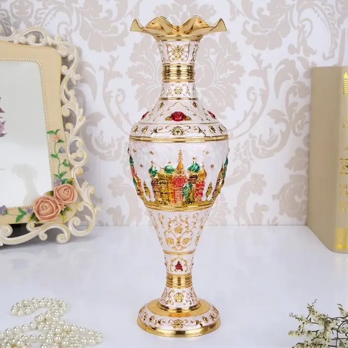 IMUWEN-Vase en Métal pour Fleurs, Centres de Table Créatifs, Pot de Fleur Délicat, Décoration de la