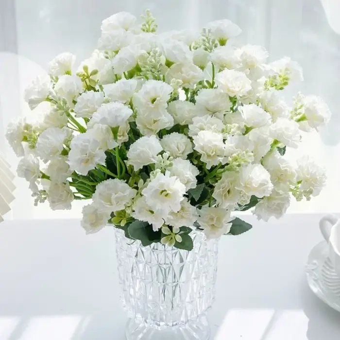 Guirlande d'oeillets de fleurs artificielles