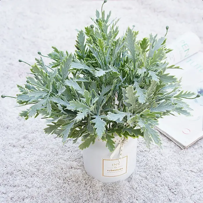 Plante de fleur artificielle de cuir chevelu de chrysanthème pour la maison