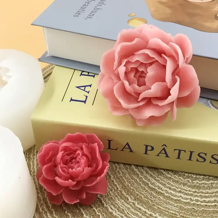 Moule 3D en Silicone pour bougie de fleur de jasmin