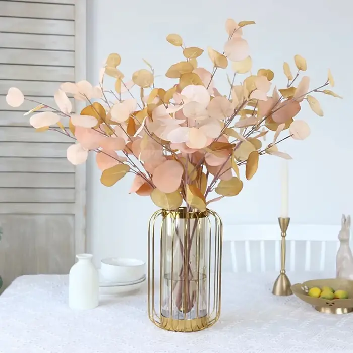 Plantes Artificielles Longues Branches Feuilles d'Eucalyptus