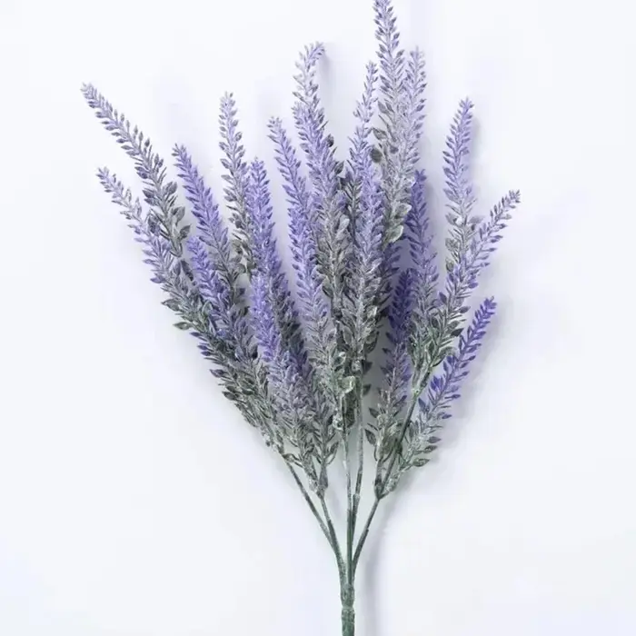 Bouquet de fleurs de lavande artificielles violettes, fausse plante pour décoration de maison, jardi