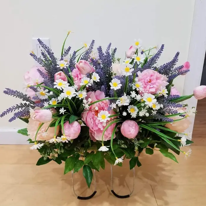 Fleurs de marguerites artificielles pour l'extérieur