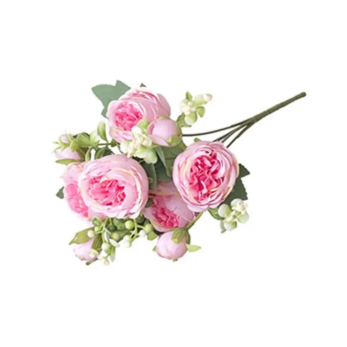 Bouquet de pivoines artificielles élégantes pour mariages et décoration intérieure