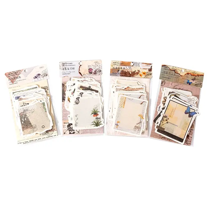 Bloc-Notes Scrapbooking Vintage séries plante amoureux des cartes
