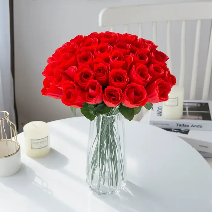 Vase Bouquet de Roses rouges