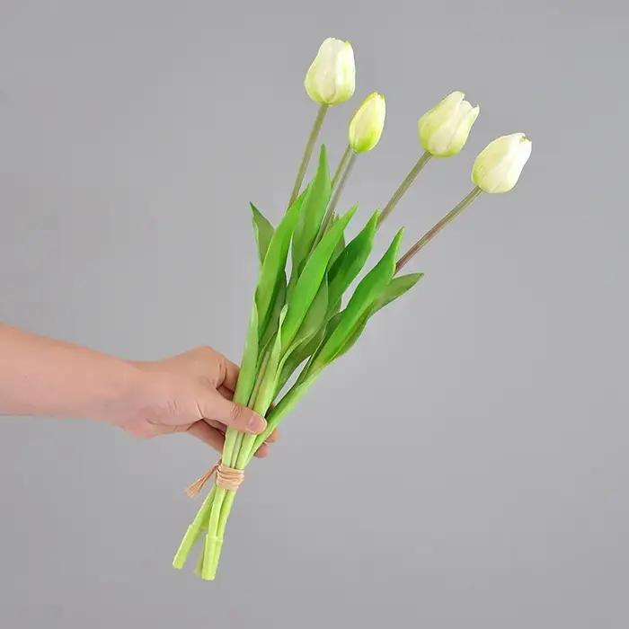 Bouquet de tulipes artificielles en silicone