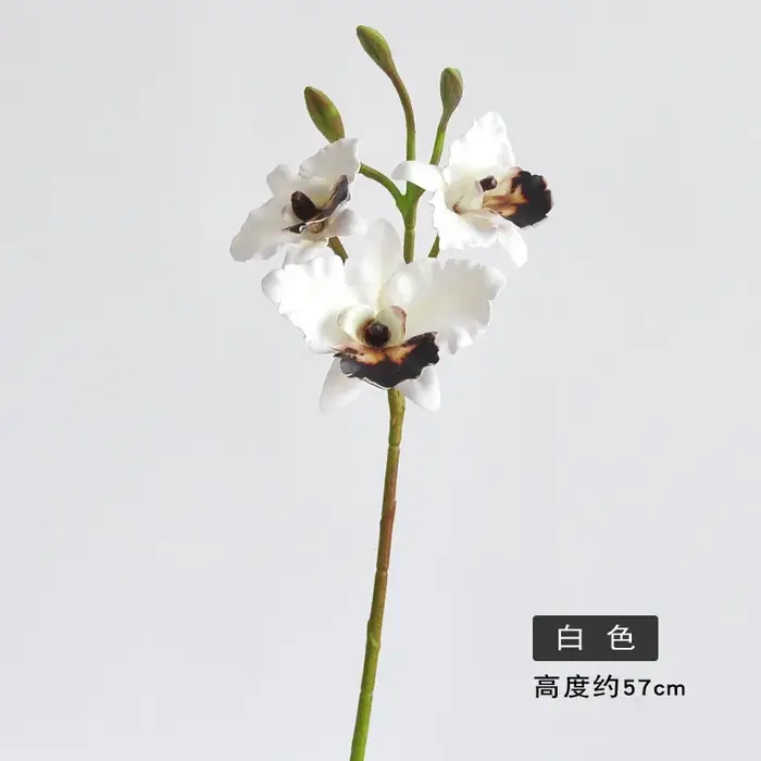 Fleurs d'orchidées Bandai artificielles, 4 pièces, pour la maison, décoration de salon, ornement, fa