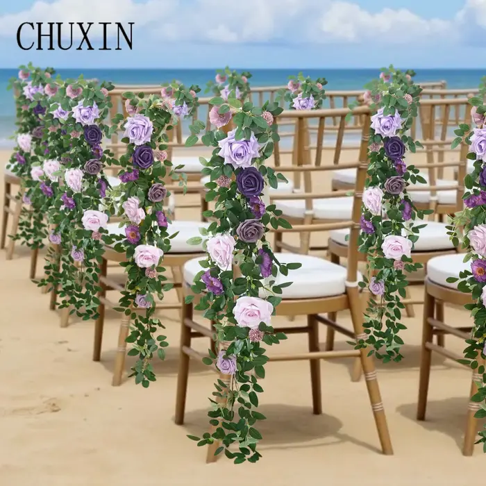Décoration de chaise de mariage