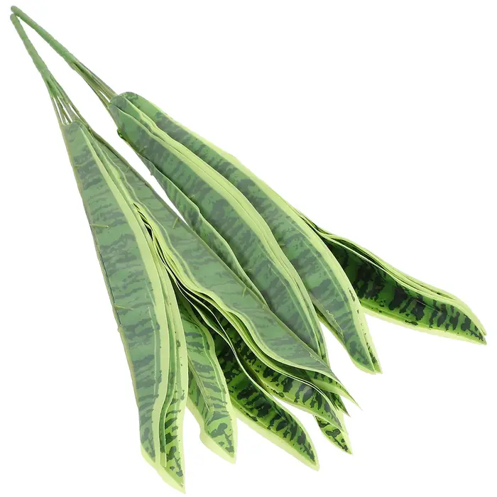 2 plantes artificielles Sansevieria, fausses, réalistes et durables, pour la décoration intérieure e