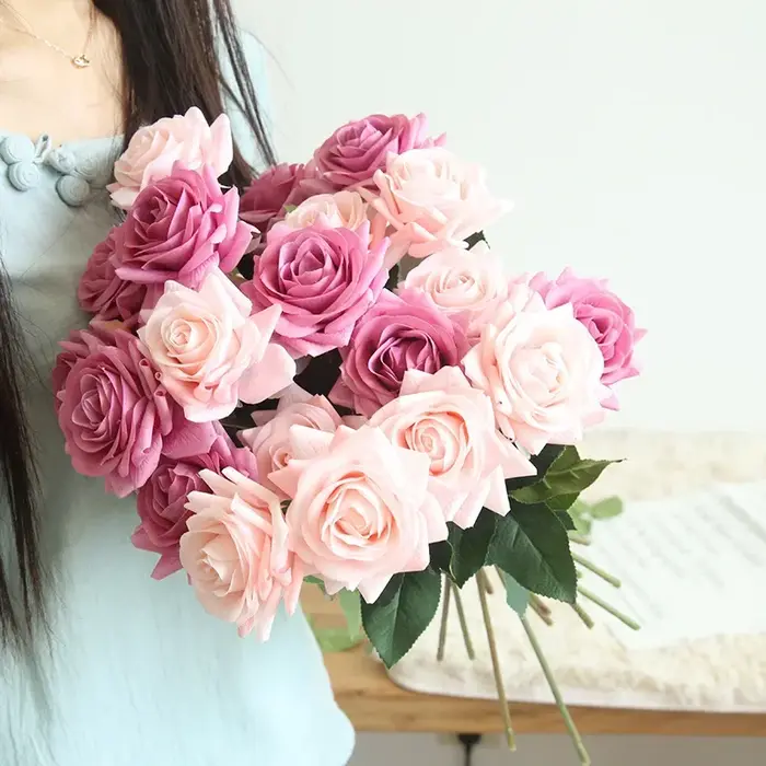 Fleur Artificielle Hydratante Diamant Rose