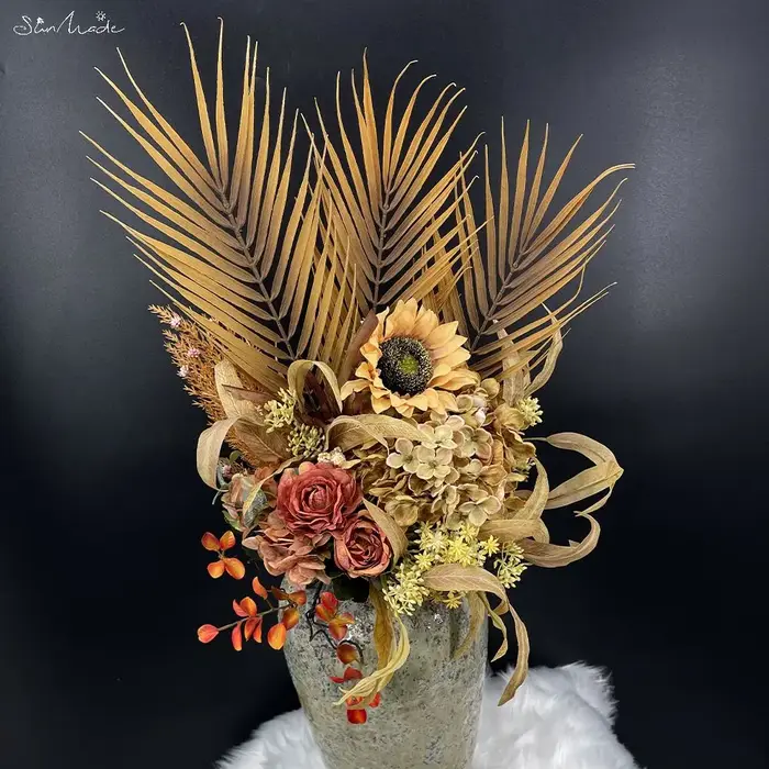 Feuille de palmier Areca artificielle de style nordique