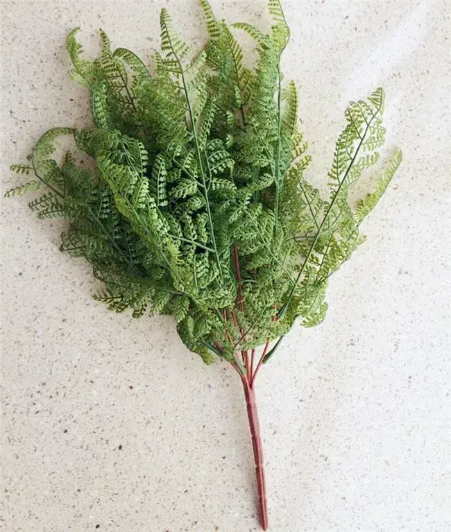 Bouquet de feuilles de fougère au toucher unique, plante verte artificielle pour centres de table de