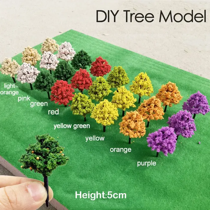 Modèle d'arbre de pêche de Simulation de 5cm de haut