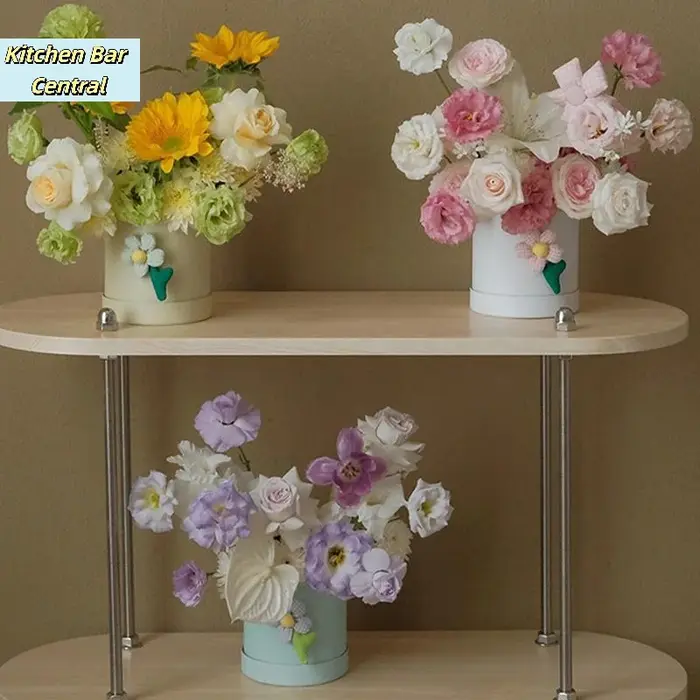 【Boîte-cadeau ronde pour fleurs
