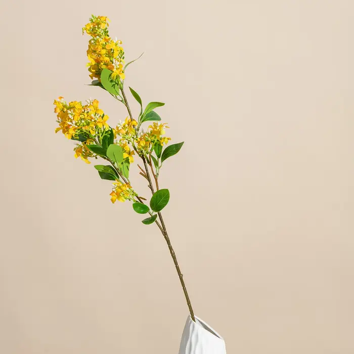 Fleur artificielle en soie de lilas pour bouquet de mariée, décoration de maison, festival, extérieu